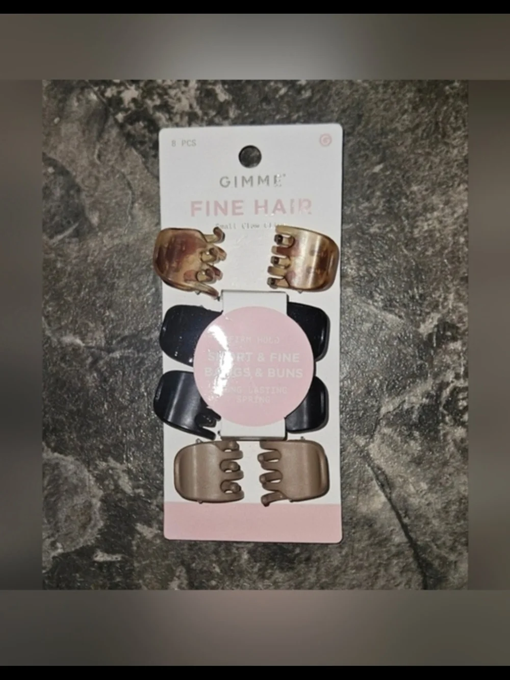 8pcs Gimme Fine Hair - Small Claw Clips Set BNIB